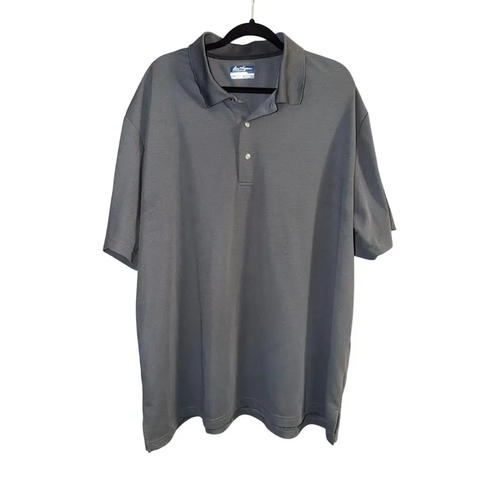 Ben Hogan Performance Men's Gray Short Sleeve Polo Shirt Size 3XL