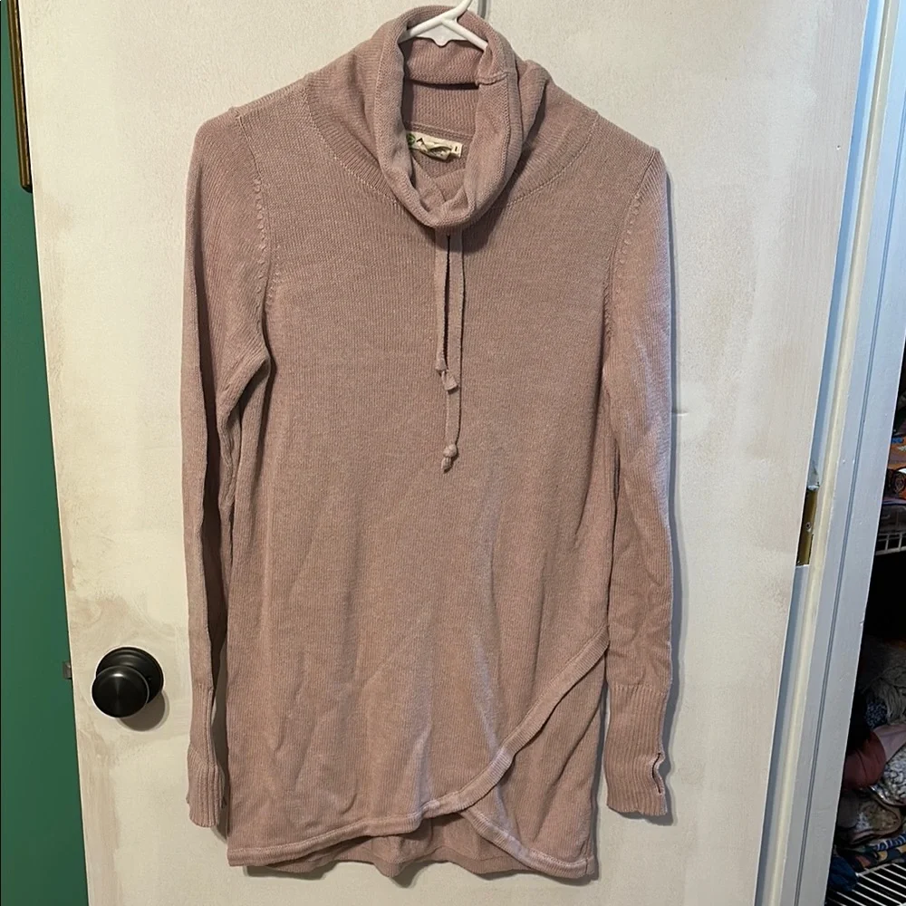 0030 Dakini Women's‎ Pink Cowl Neck Sweater