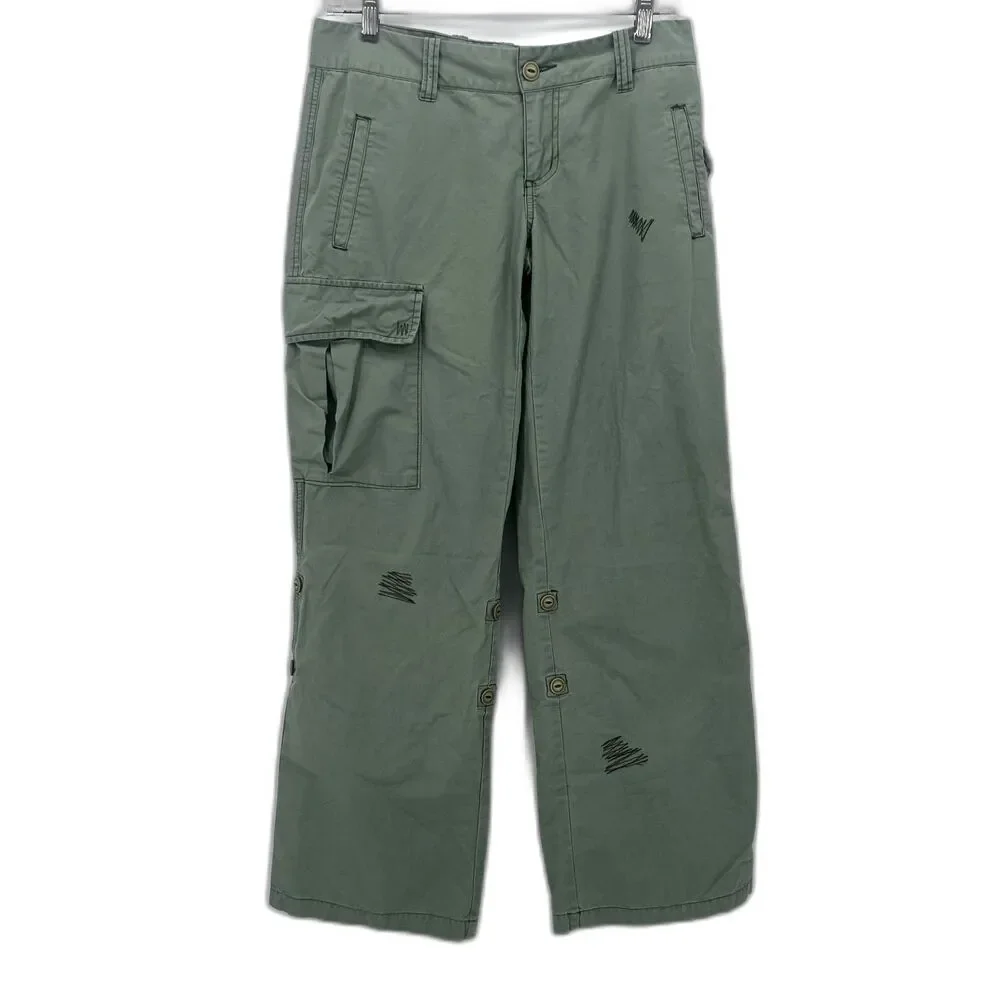 American Rag VTG Original Boho Cargo Retro Y2K Pants‎ JRS Size 5 Cotton