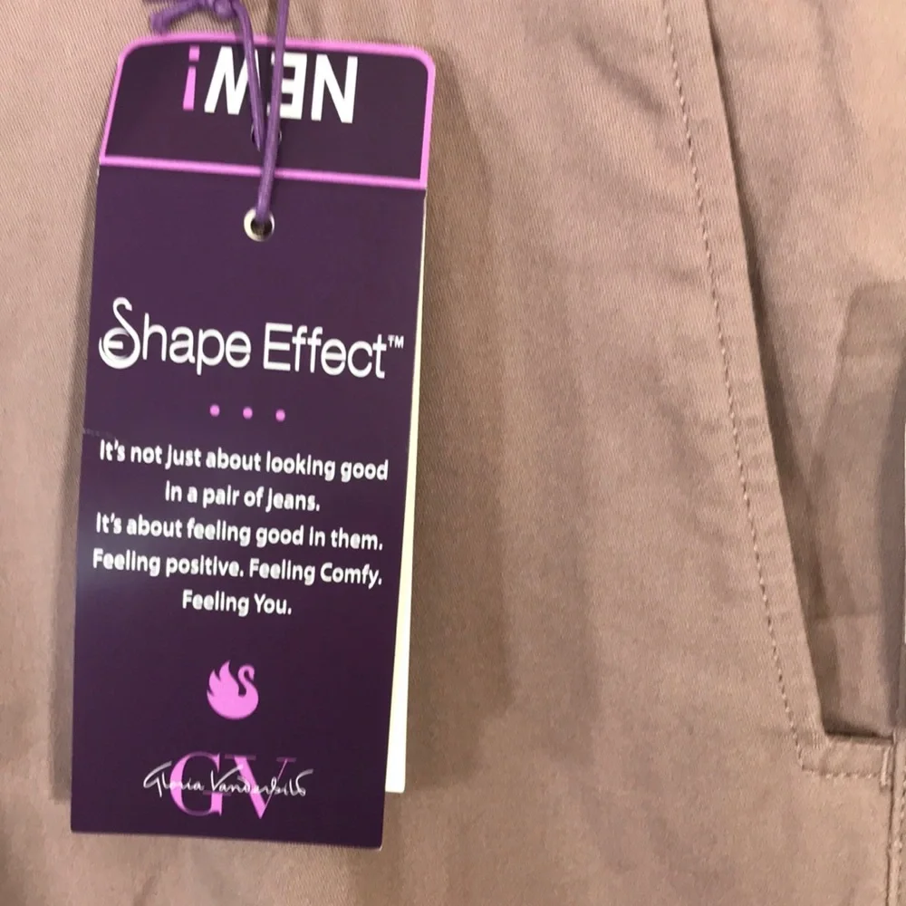 NEW Gloria Vanderbilt Amanda Shape Effect High Rise Wide‎ Leg Cropped Pants