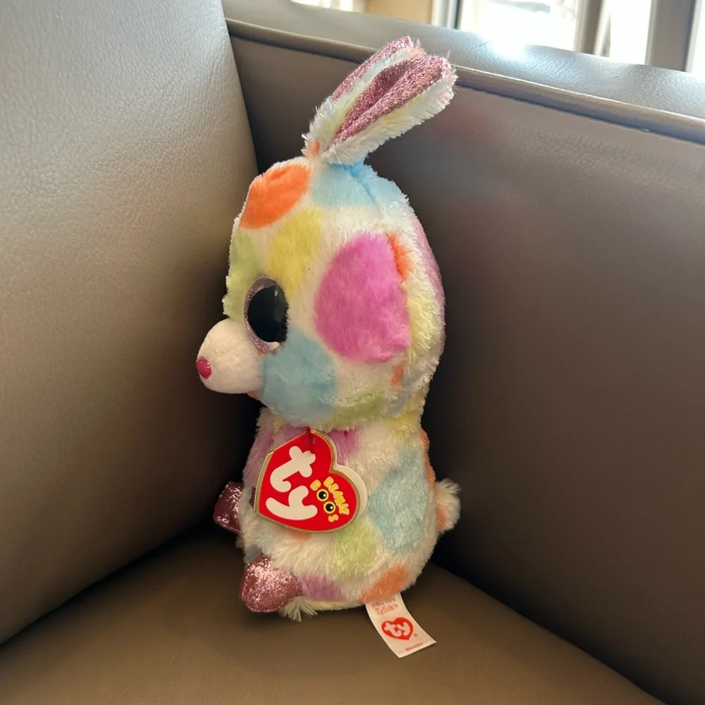 TY Beanie Boos - BLOOMY the Rainbow Bunny (Glitter Eyes)(6