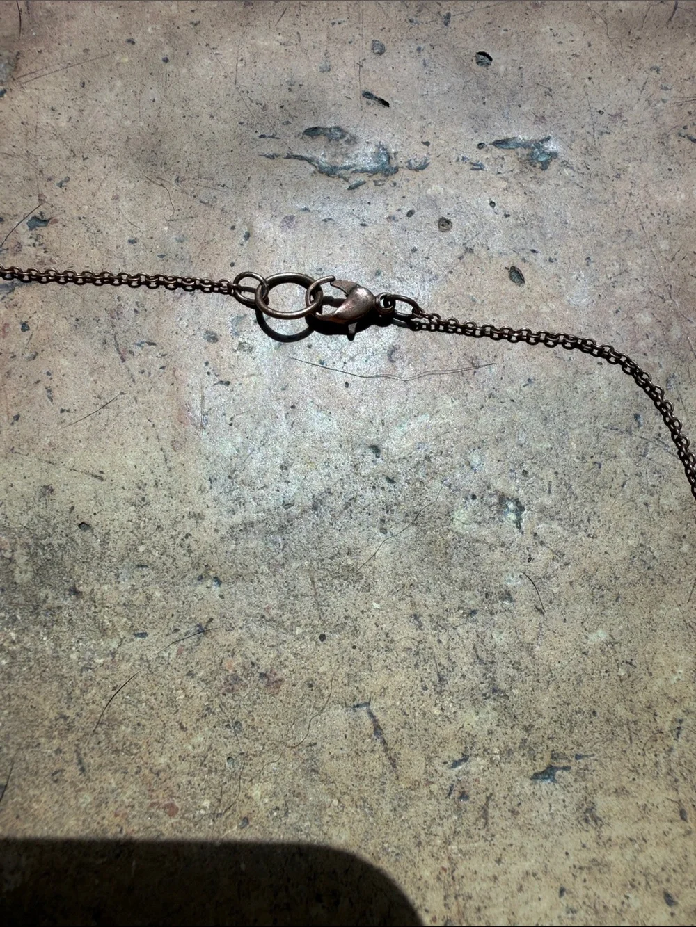 Turquoise Raw Stone Hoop Necklace - handmade in Colorado
