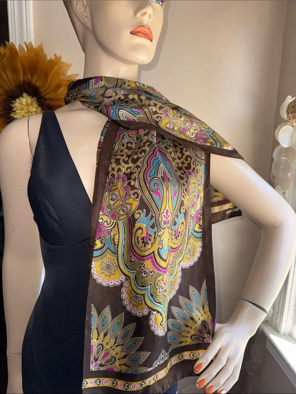 Oscar De La Renta Silk Scarf