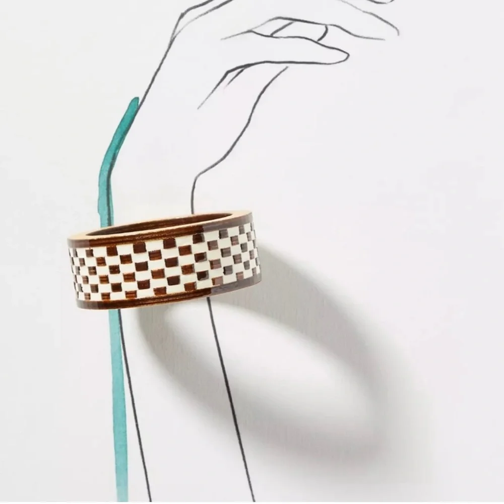 Anthropologie wooden bangle