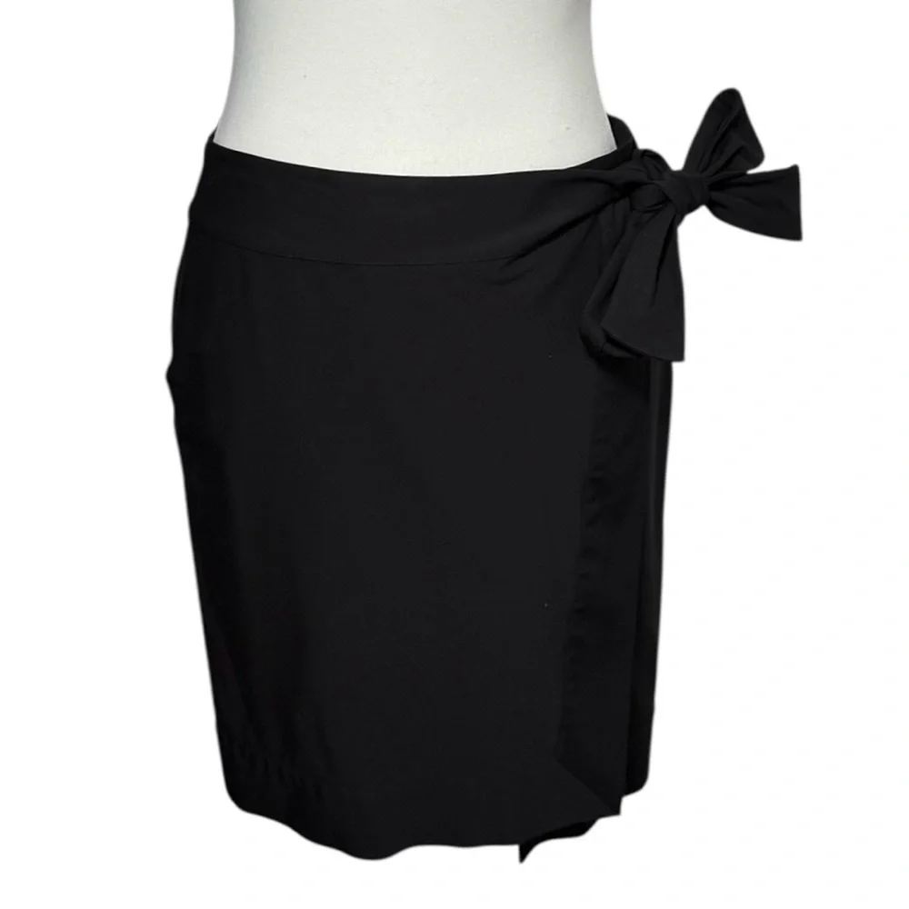 La‎ Perla Black Mini Wrap Skirt NWT Size 6