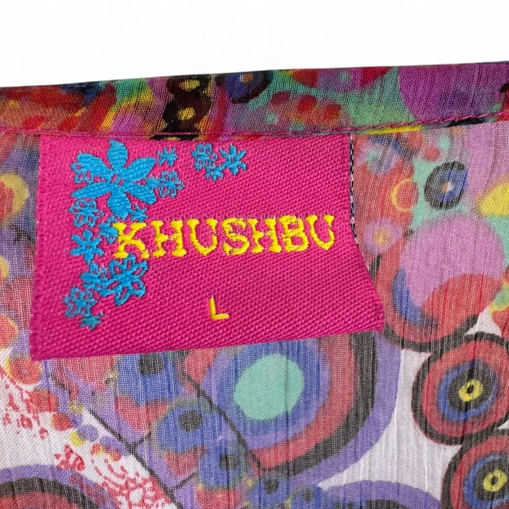 Khushbu hippie print slits
