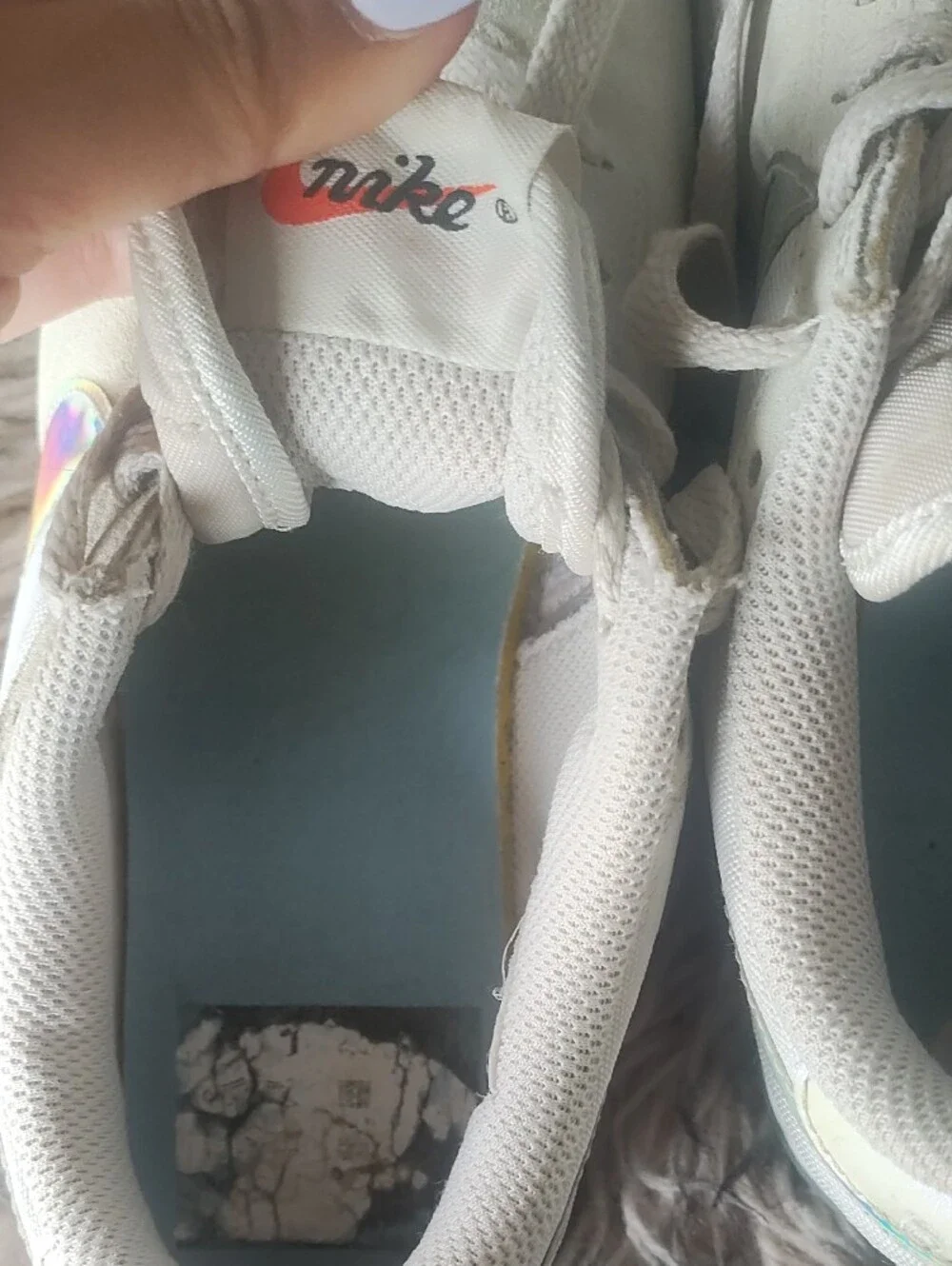 Nike holographic rainbow