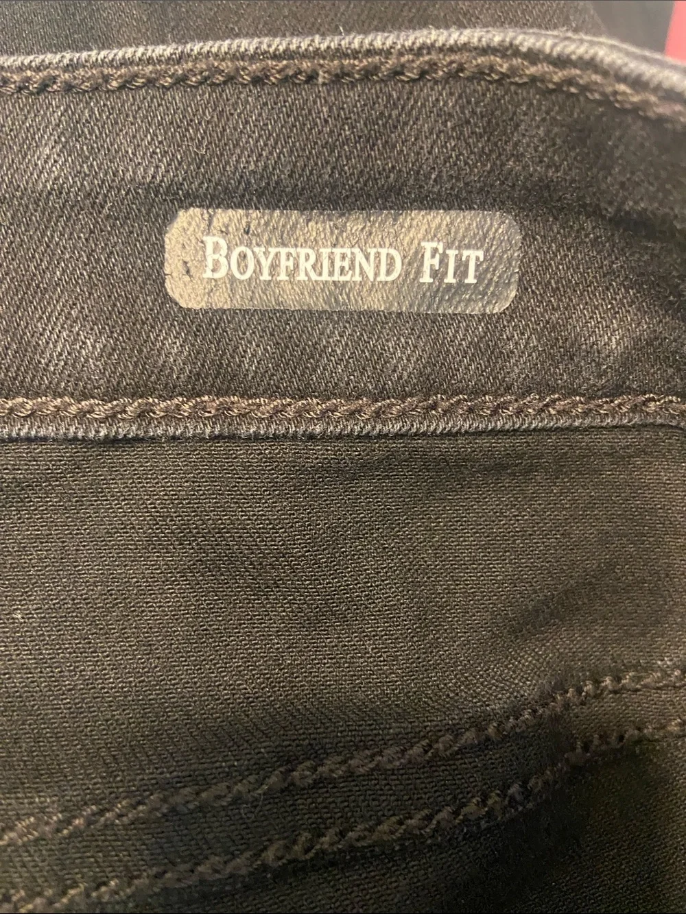 Judy Blue Black Slasher Distressed Boyfriend Fit Jeans Size 11 / 30