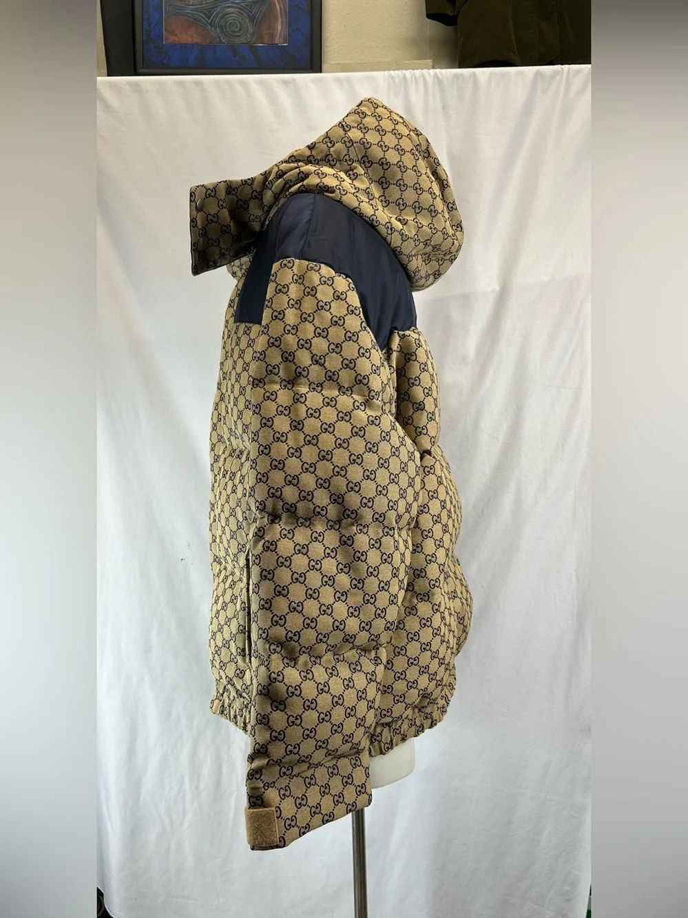 Gucci Gg Canvas Goose Down Jacket