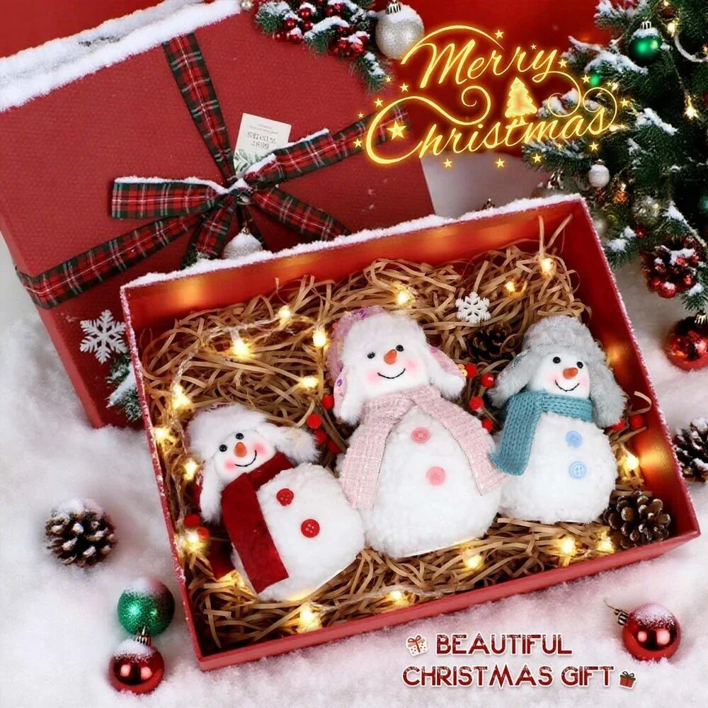 Set Of 3 Xmas Farmhouse Tiered Tray Tree Christmas Decor Collectible Figurines
