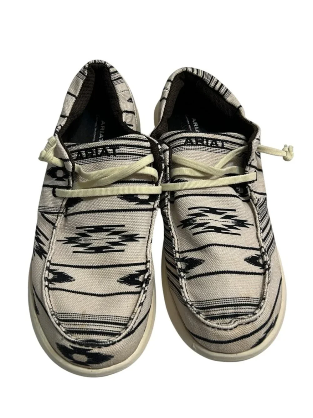 Ariat Women's Cruiser Slip-On Shoes Tan Black Geometric Print Size 10 Casual B