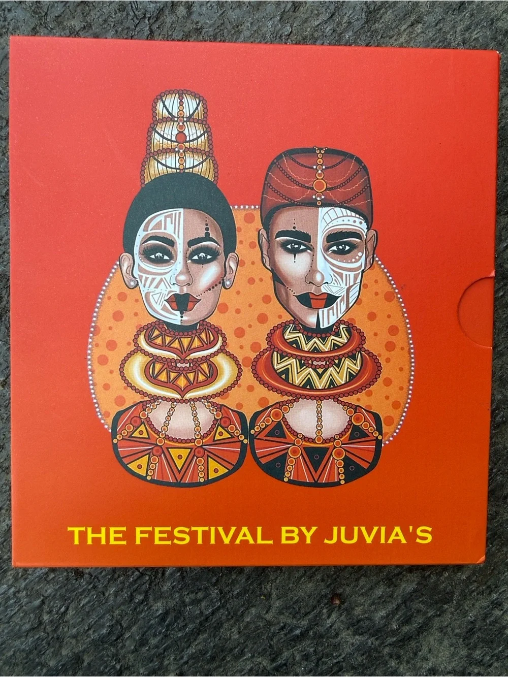 Juvia's Place Saharan Eyeshadow Palette - Vibrant Orange with Yellow Accents