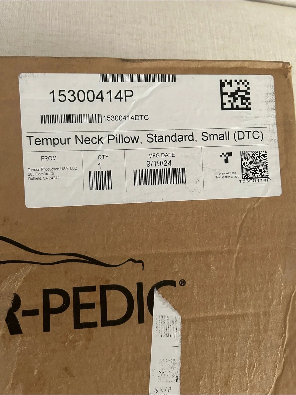 Tempur Pedic new open
