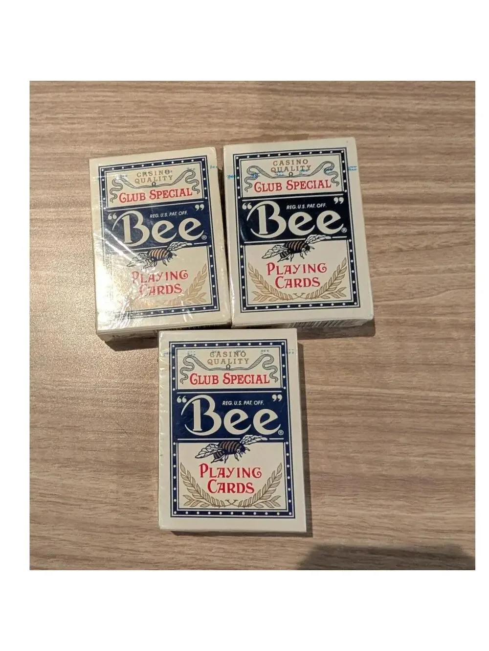 Bee Club Special Playing Cards Lot of 3 Sealed Casino Quality Decks