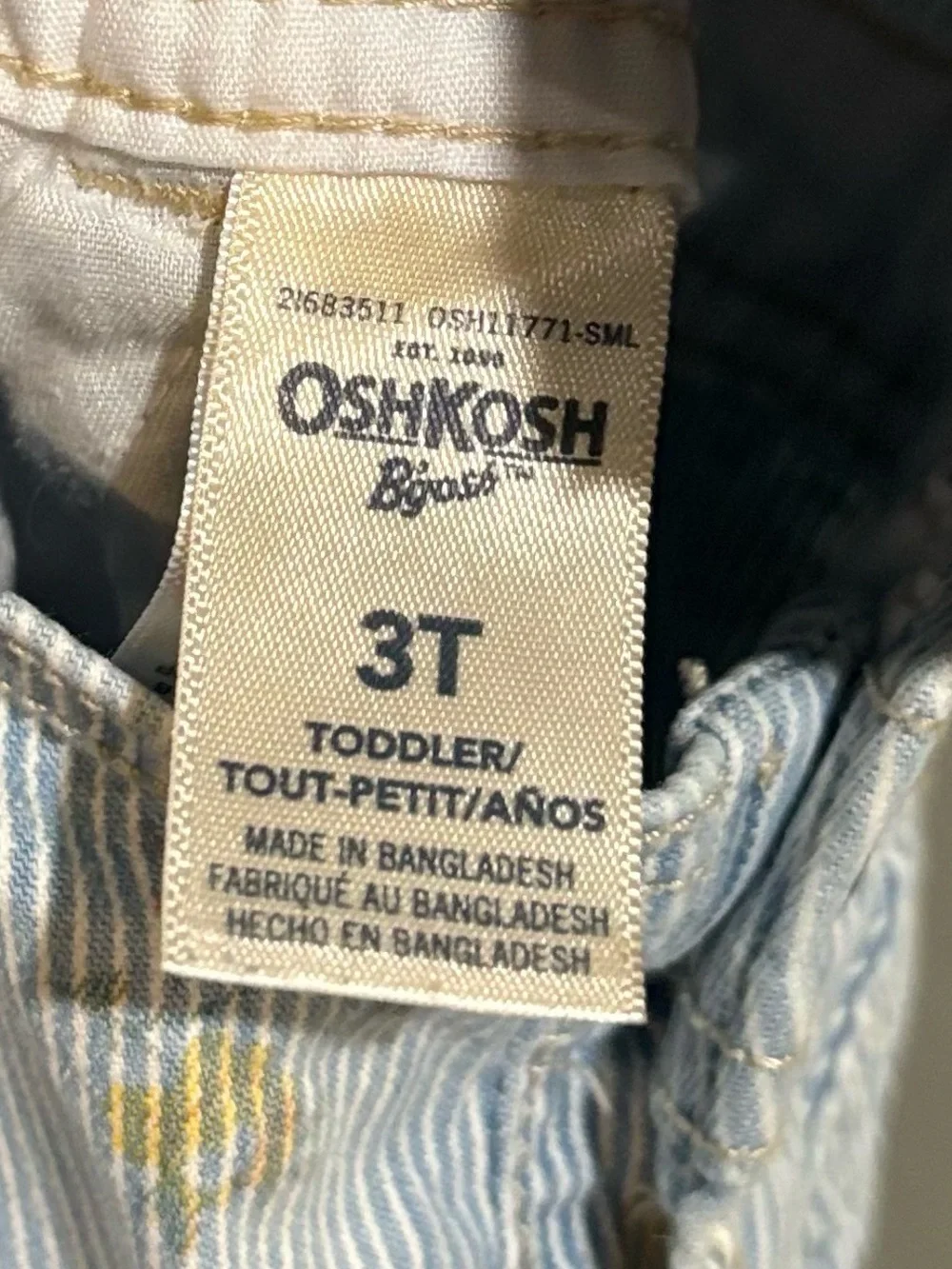 OshKosh Bgosh size 3t