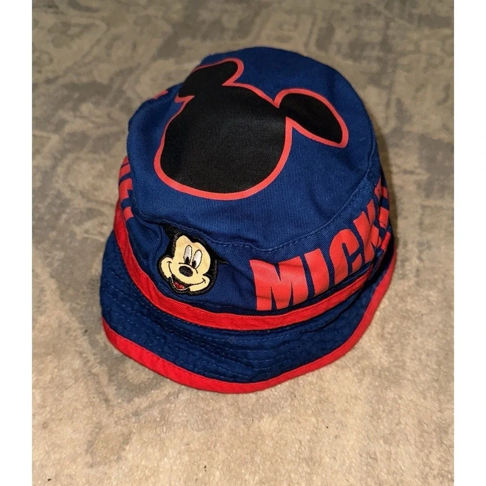 Mickey Mouse Bucket Hat Youth Kids Blue‎ And Red OSFM