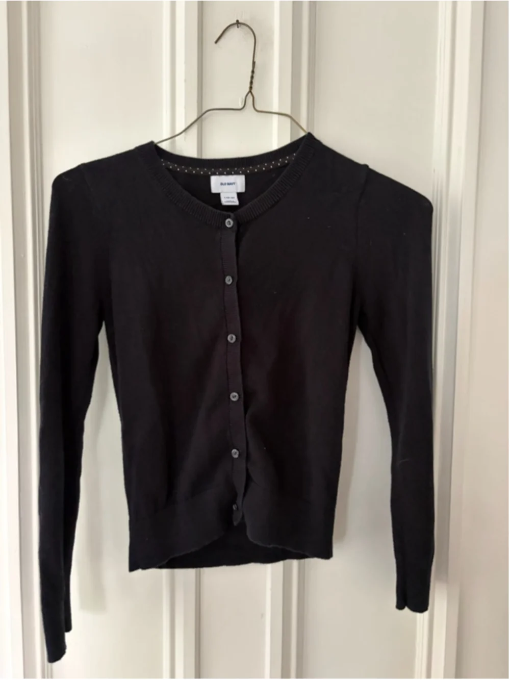 Old Navy Black Cardigan Sweater girls Size L