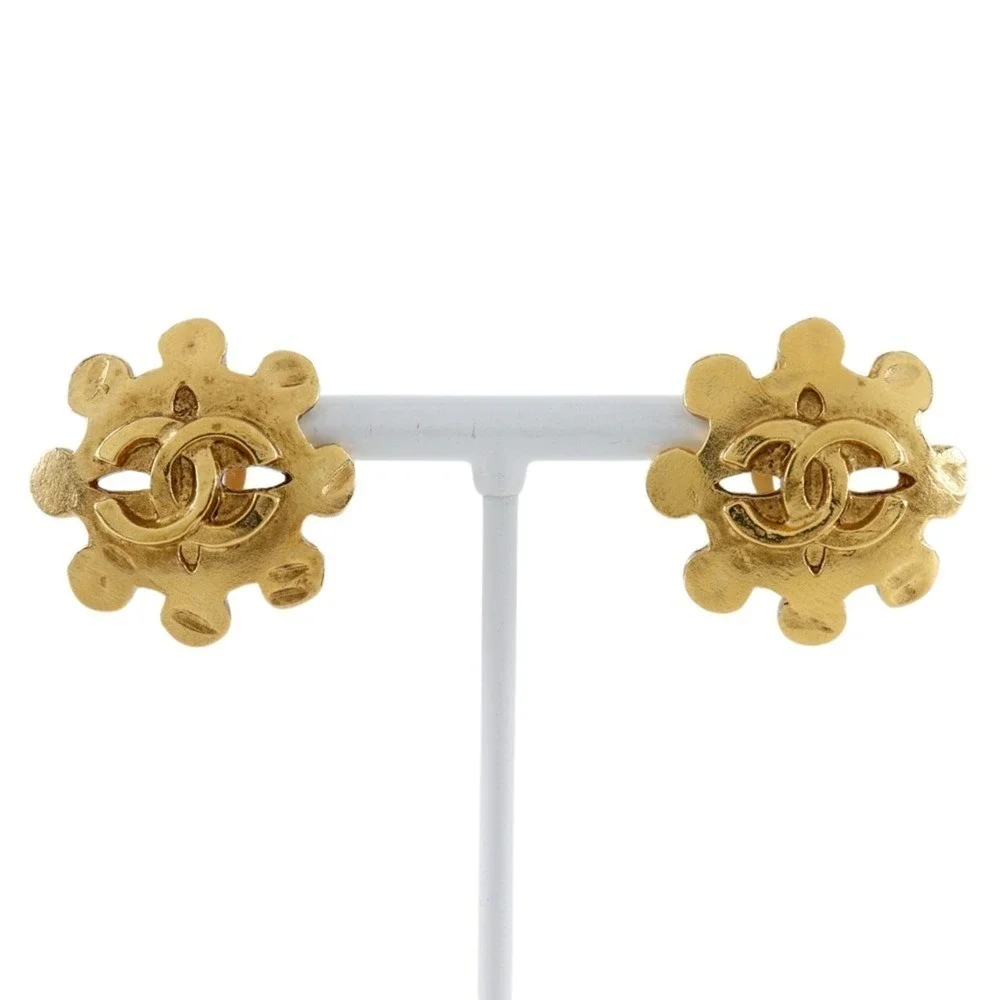 CHANEL Logo Earrings