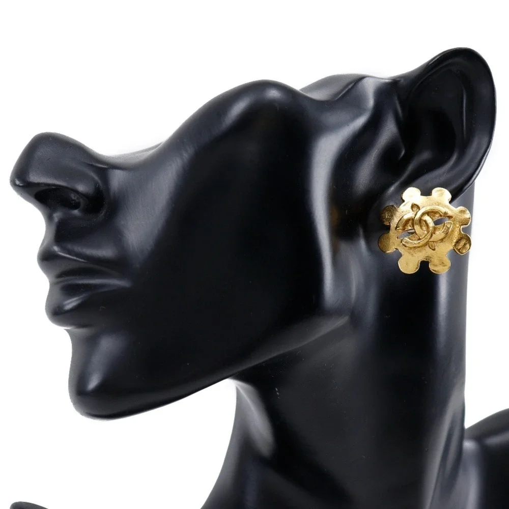 CHANEL logo earrings