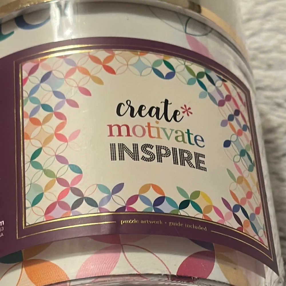 Erin Condren Create Motivate Inspire Bath Soak with‎ Gold Lid