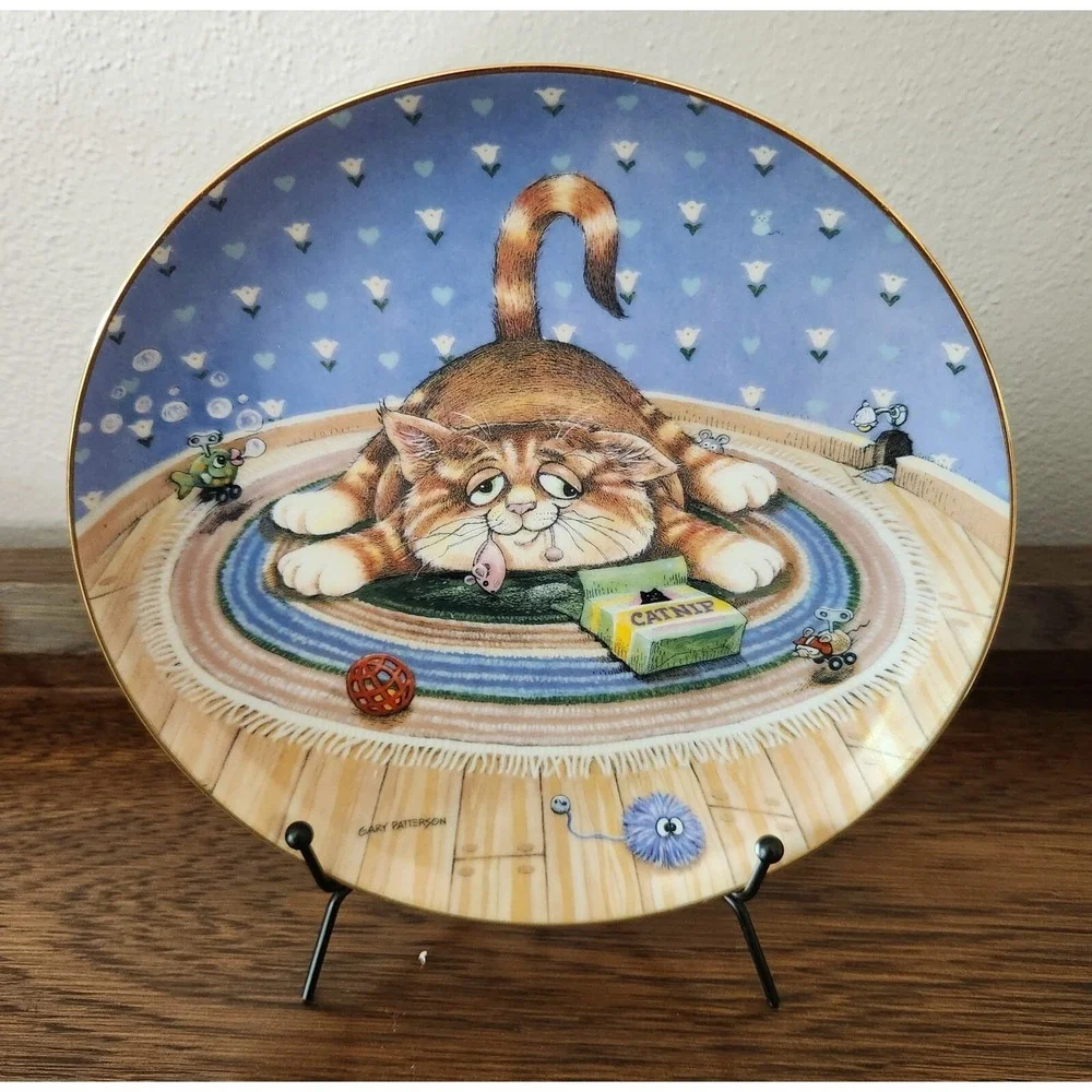 Gary Patterson Comical Cats Danbury‎ Mint Vintage Plate 