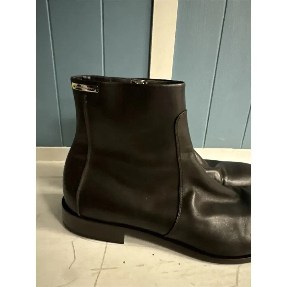 Alessandro Dell’Acqua‎ Mens Brown Leather Chukka Dress Boots Sz 44.5 13 Italy