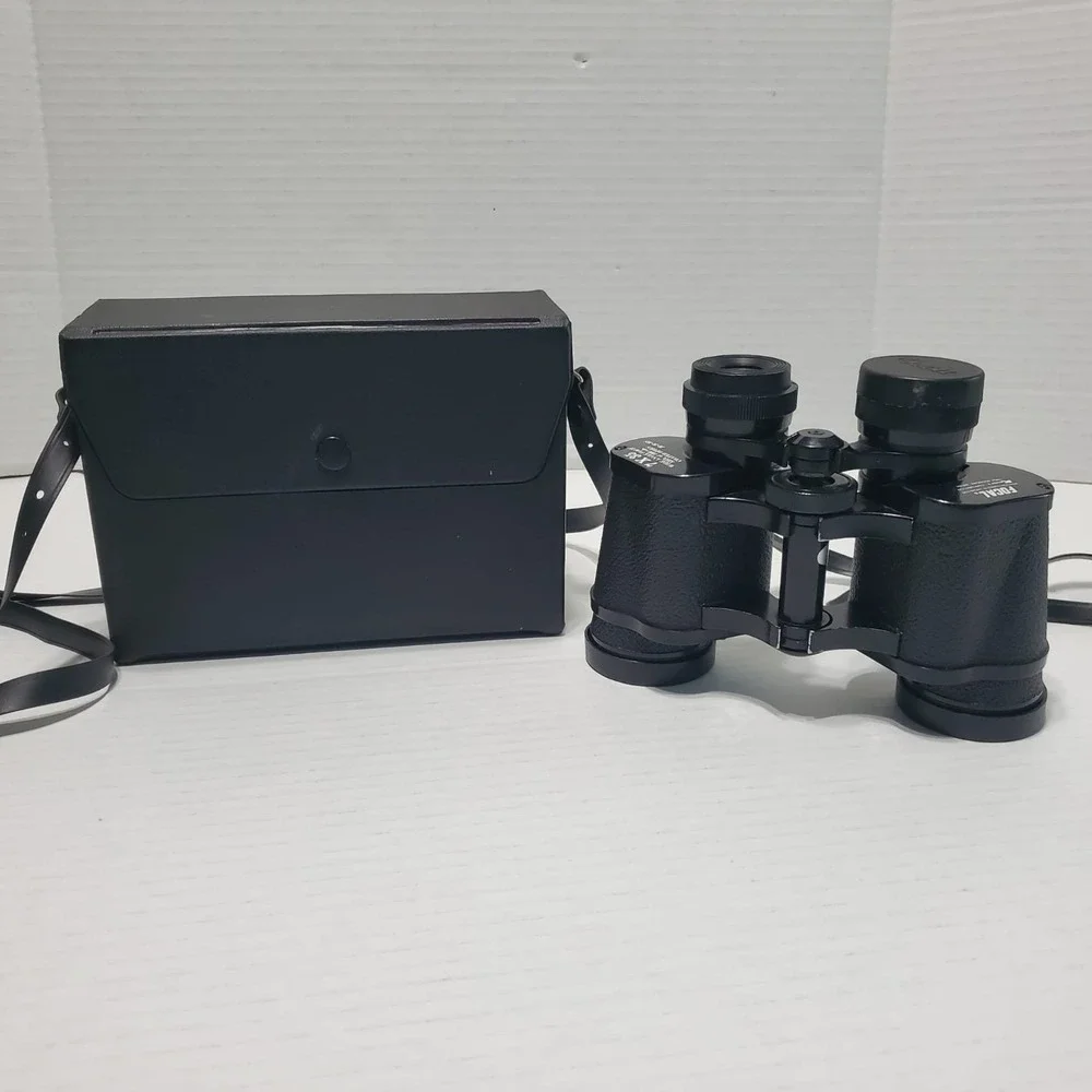 Vintage Focal Binoculars 7 X 35‎ Wide Angle Kmart  525ft at 1000 yards With Case