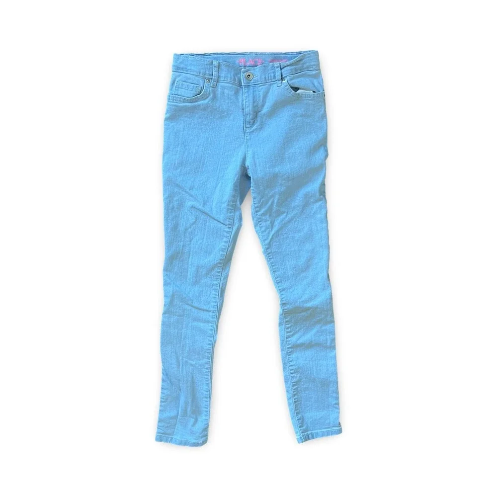 The Childrens Place Super Skinny Jeans Light Wash Blue Slim Fit Kids Size 12