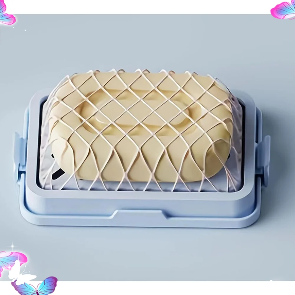 👣4/$20. Blue Soap Plastic Dish for the Shower. NWT