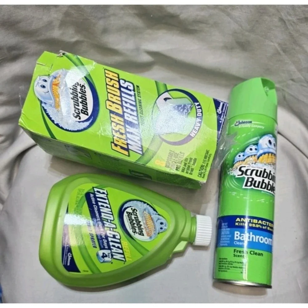 Johnson Scrubbing‎ Bubbles FRESH BRUSH Foam Refill Toilet Cleaning Lot Of 3