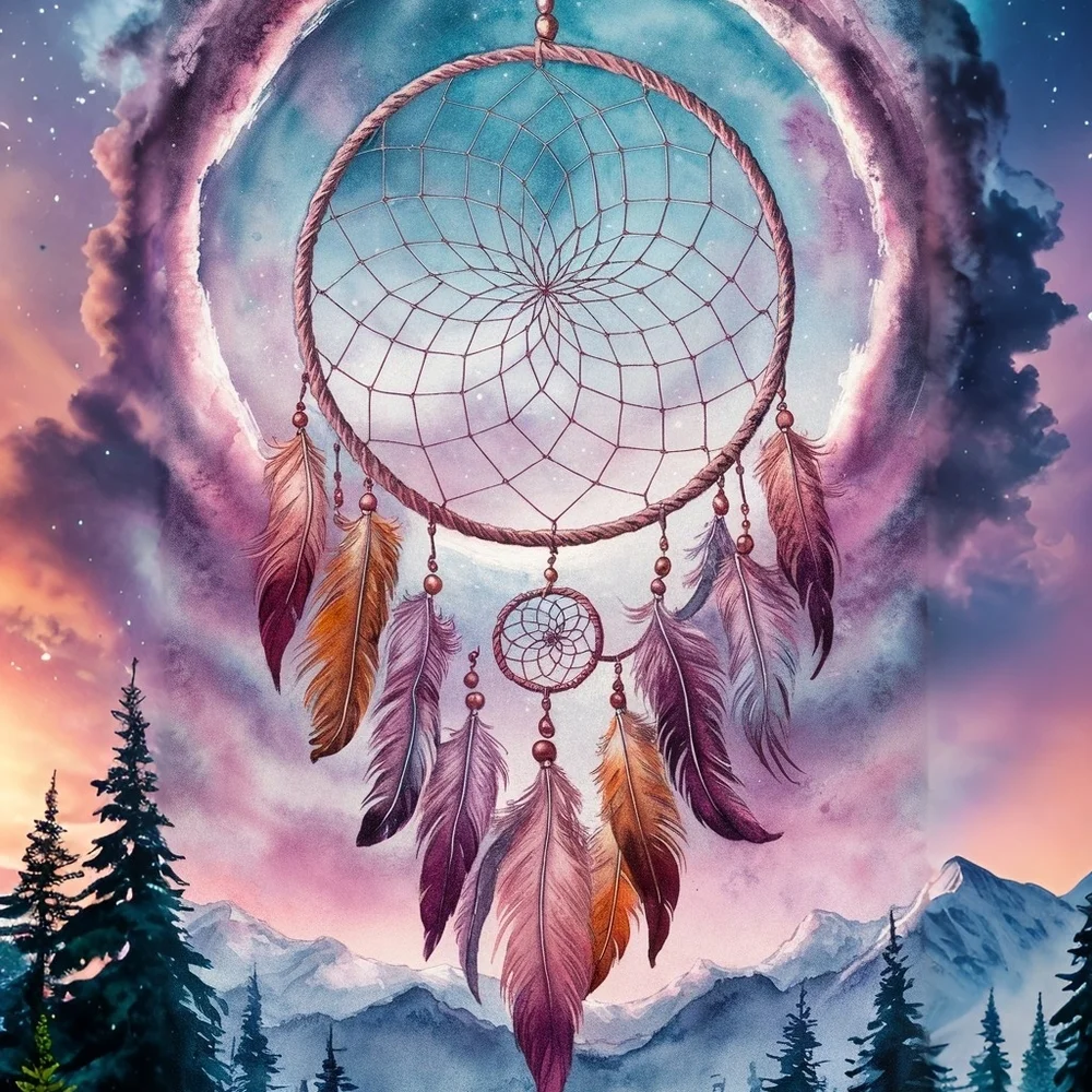 Handmade dreamcatcher filter