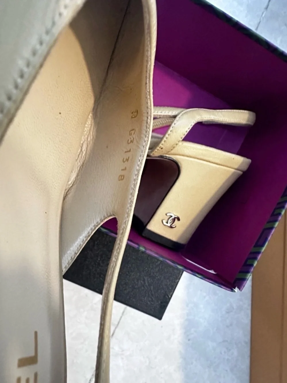 CHANEL leather shoes