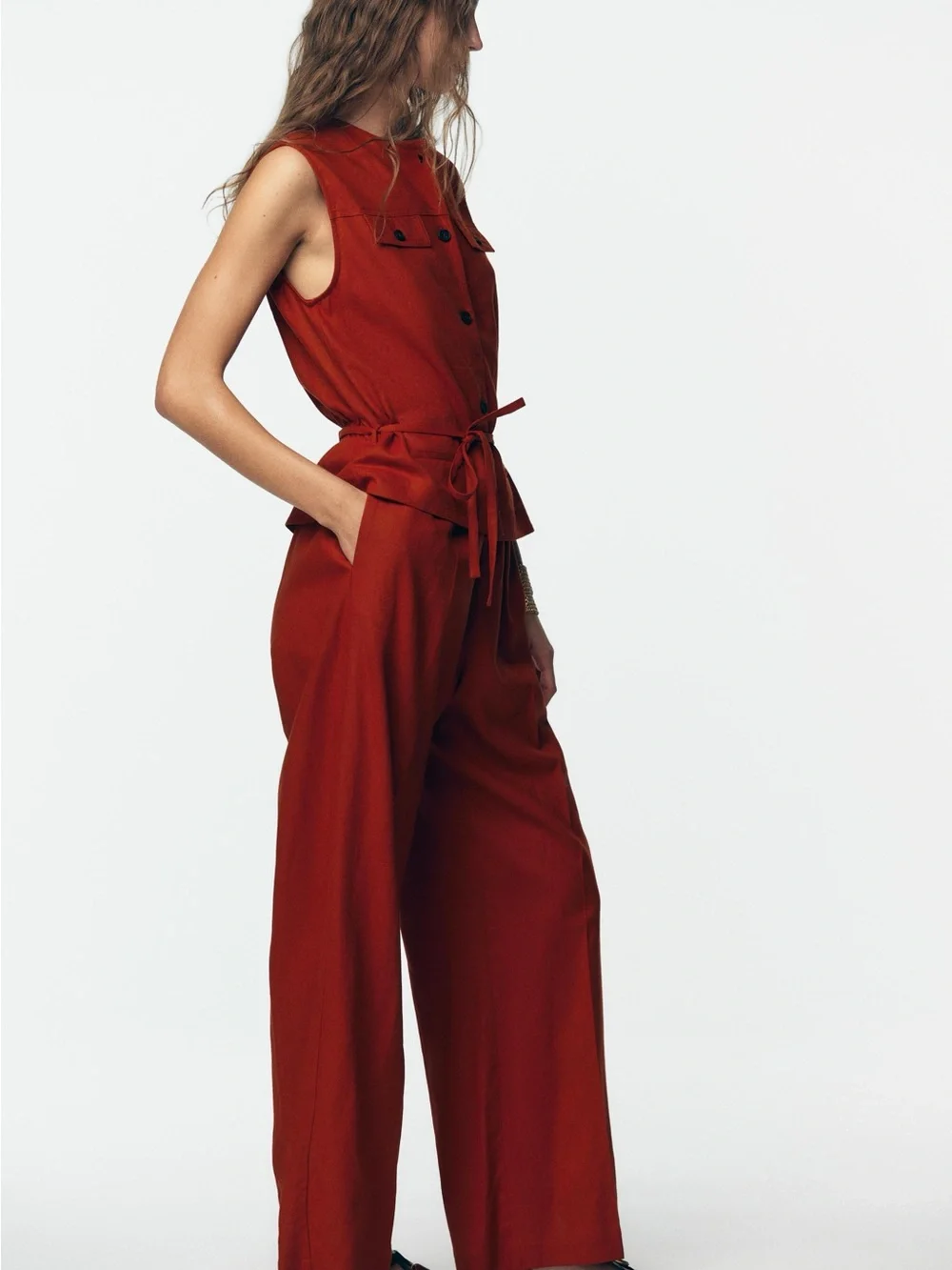Zara sleeveless jumpsuit