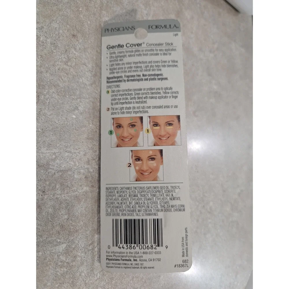 Physicians Concealer Stick Formula Gentle Cover Face Skin Under Eye Circle Light