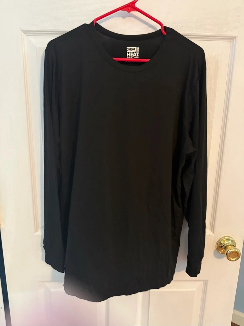 Men's Long Sleeve Thermal Shirt - Black - 2 shirts