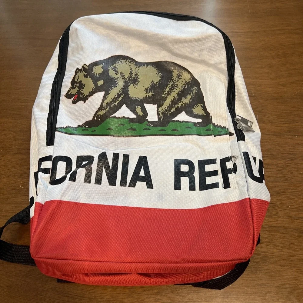 California Republic State Flag Backpack 15