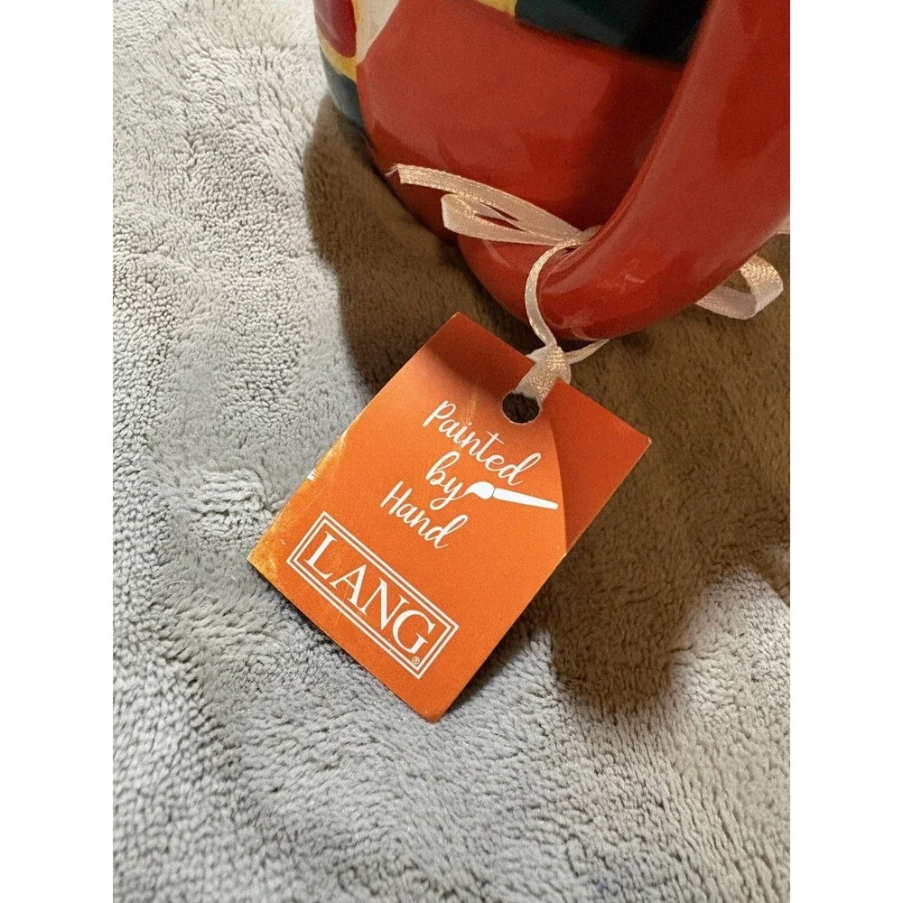 Lang by Design COFFEE MUG with lid Fox in a Hat New Large