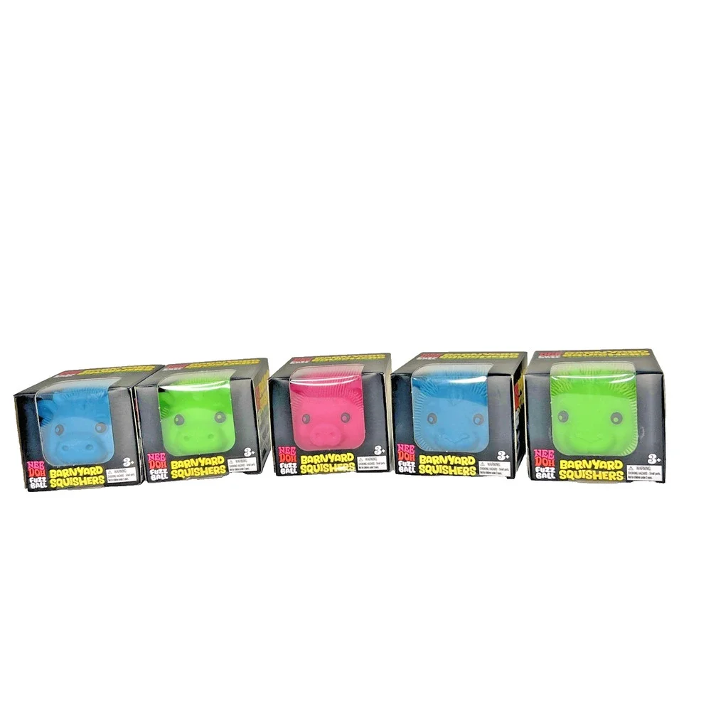 New Sealed Authentic Schylling Needoh Barnyard Squisher 5 total