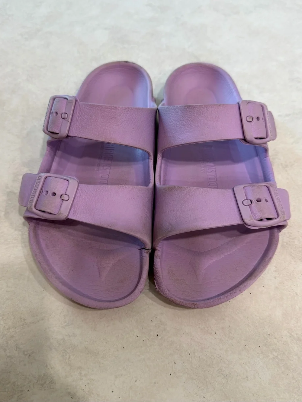 Birkenstock Arizona Sandals EUR 34 Purple Fog Beach Lightweight Kids