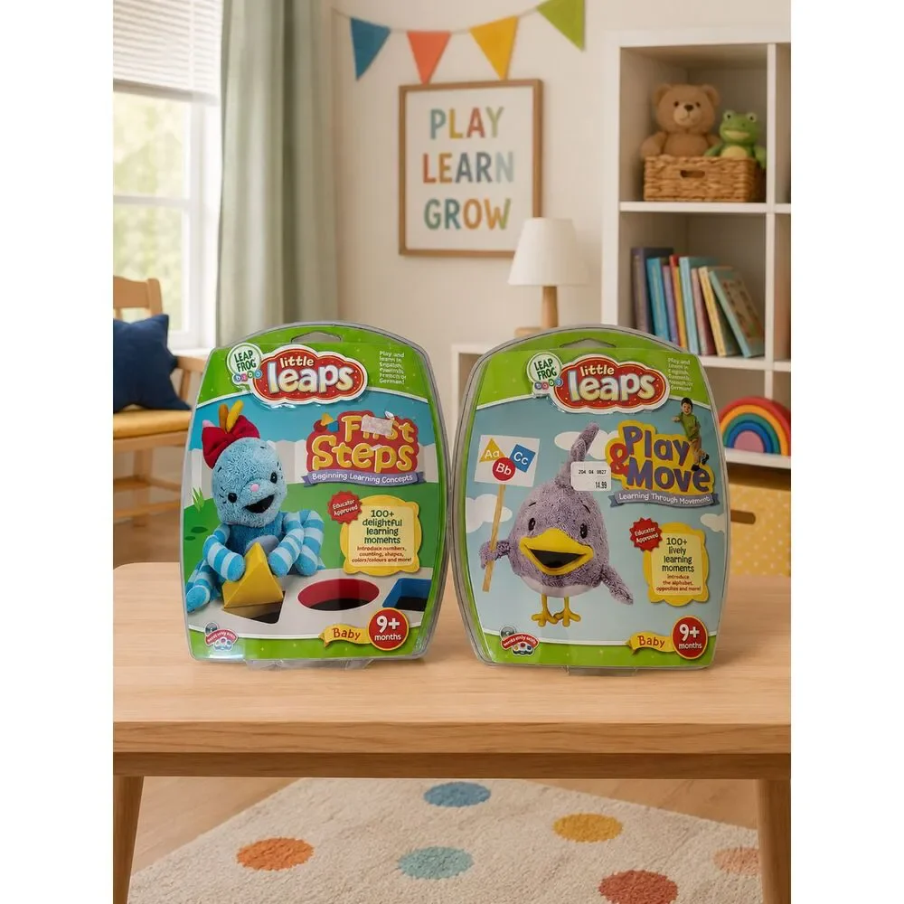 NEW Leap Frog Baby Little Leaps Discs First Steps Play & Move For Grow With Me