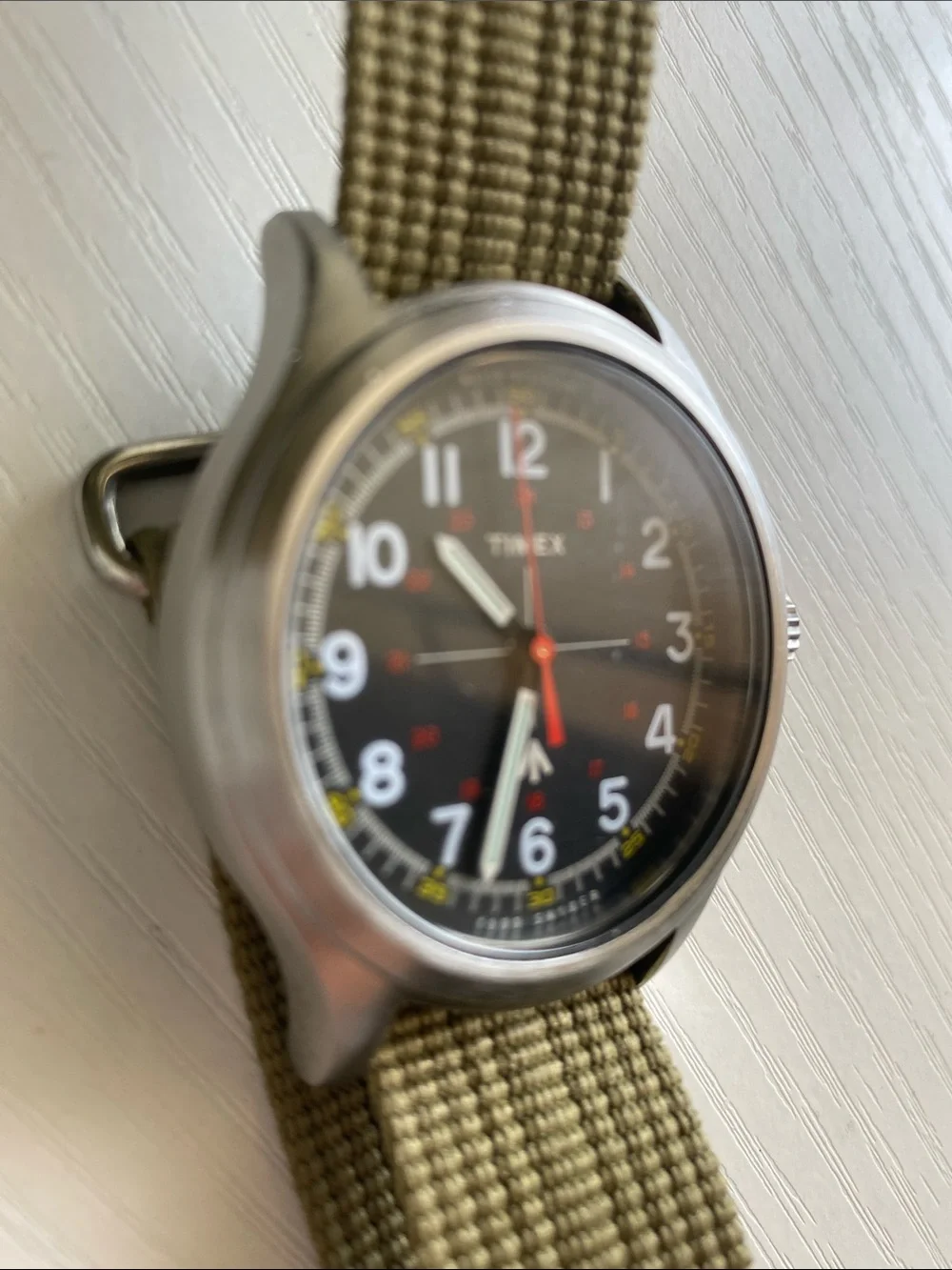 Timex Men's Olive Green Nylon Strap Field Watch