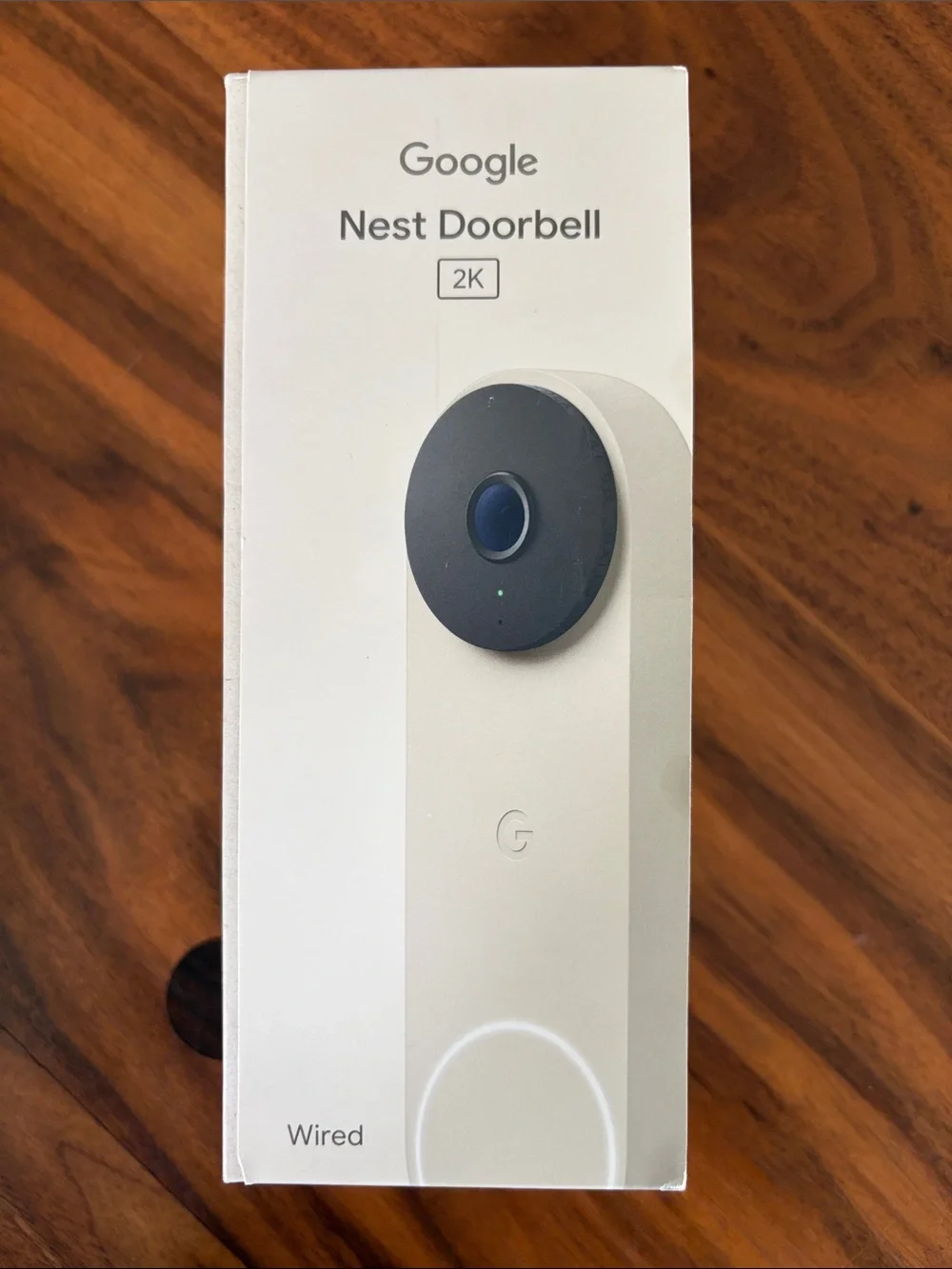 Google Nest Doorbell — Linen Cream White Body with Black Face
