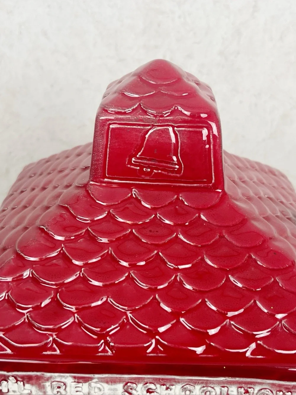 Vintage painted roofing red