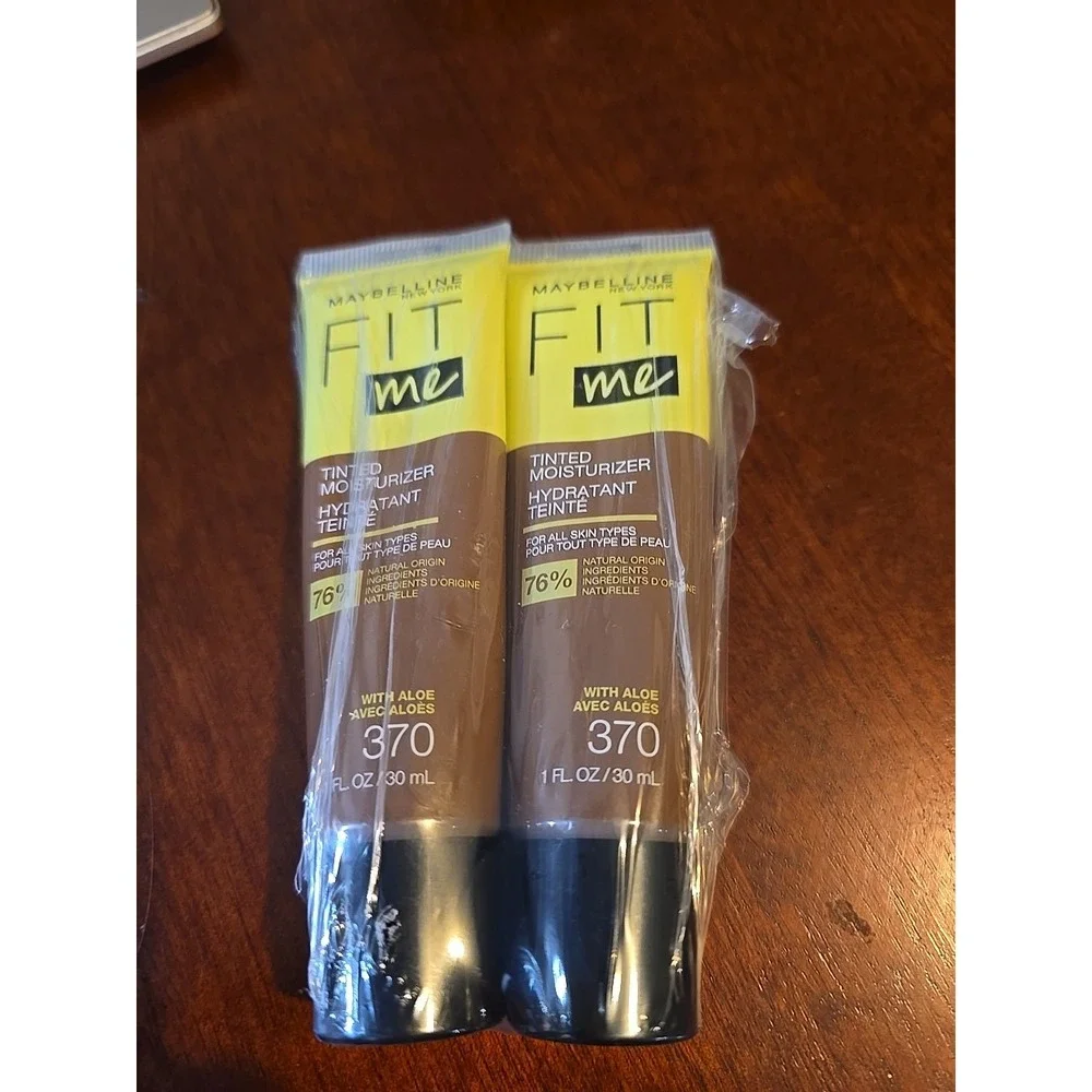 Lot‎ Of 2 Maybelline New York Fit Me Tinted Moisturizer With Aloe Shade 370