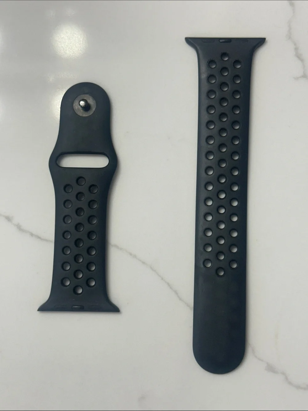Nike Sport + Black Sport Silicone Apple Watch Band
