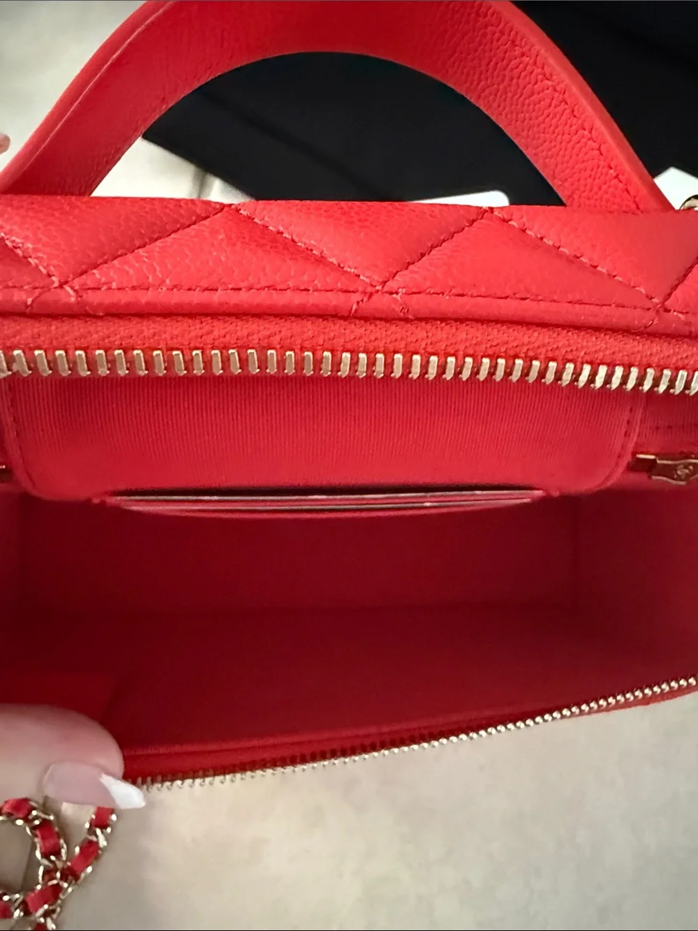 CHANEL quilted leather