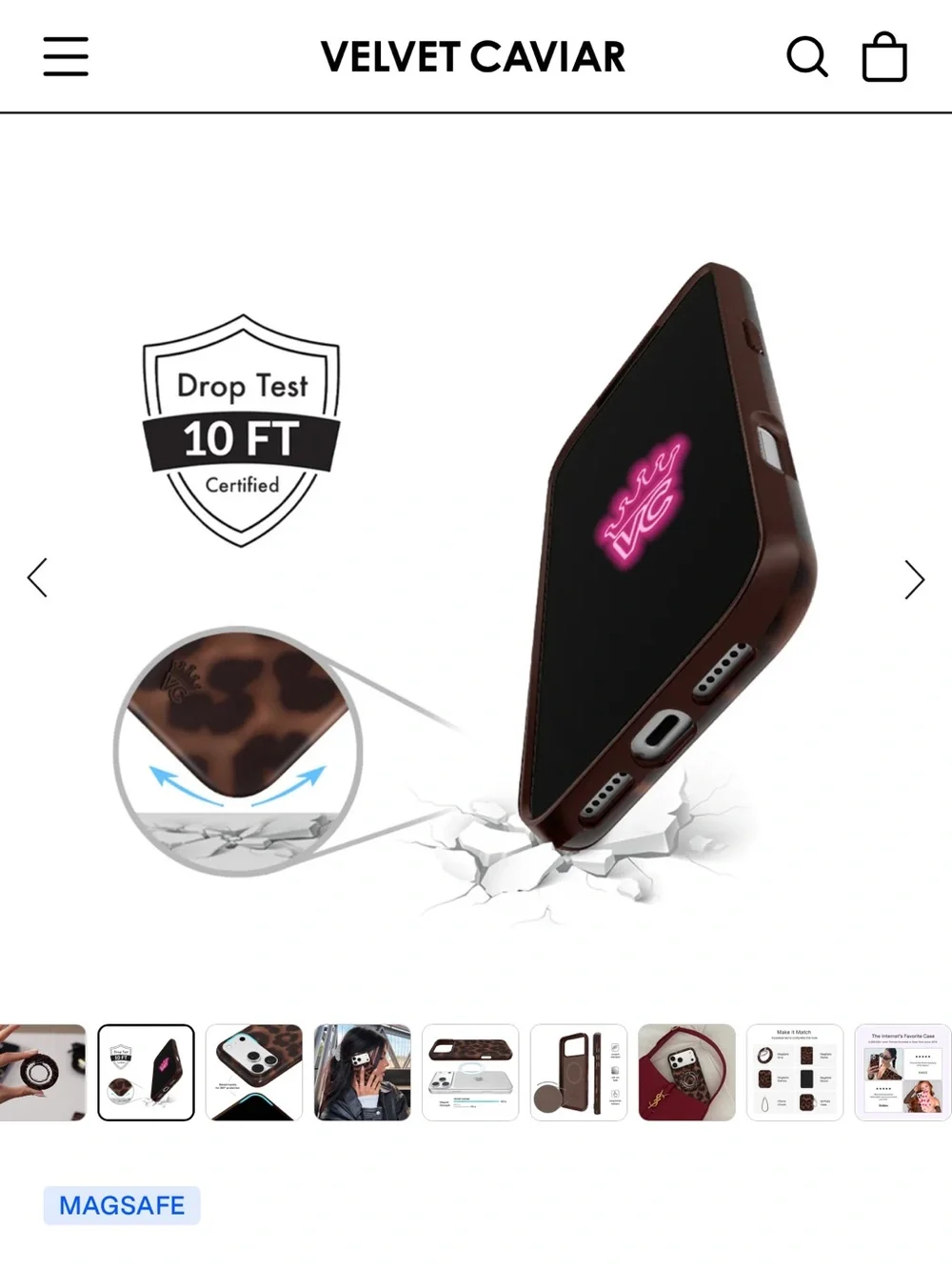 Velvet Caviar magsafe wallet