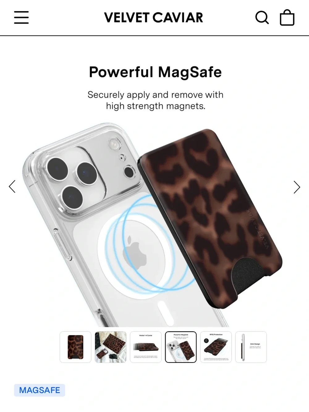 Velvet Caviar magsafe wallet