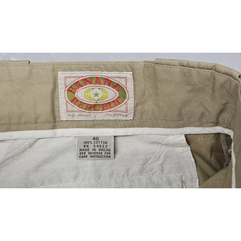 Vintage 80s Banana Republic Convertible‎ Pants Mens 40x30 Khaki Safari Outdoor