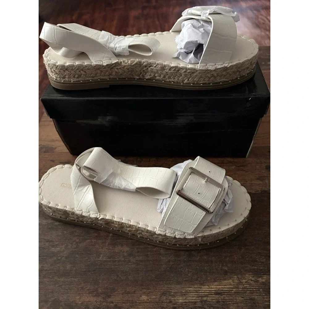 PrettyLittleThing white faux